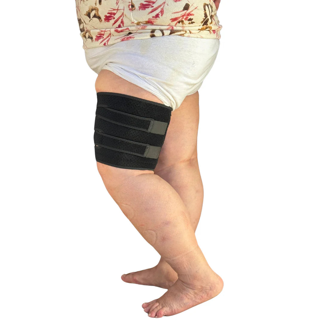 Calmleg-kompressionsbandage för svullna lår