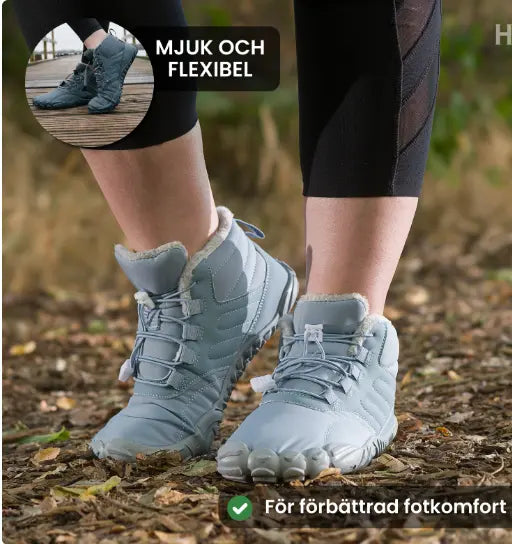 Caspar skor- halksäkra & vattentäta barfotaskor för vinterbruk(unisex)