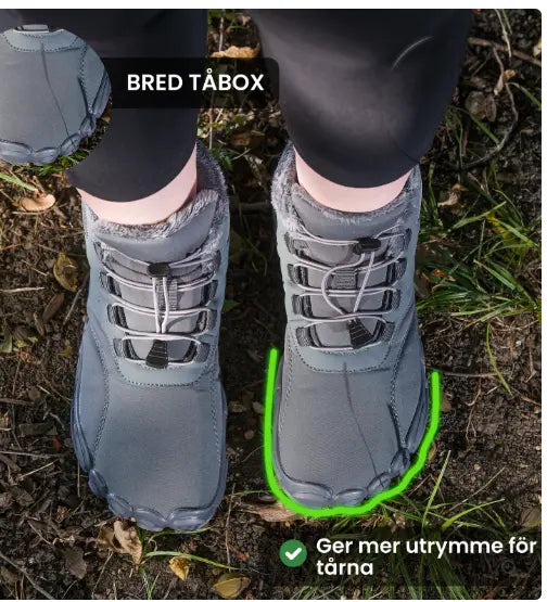 Caspar skor- halksäkra & vattentäta barfotaskor för vinterbruk(unisex)