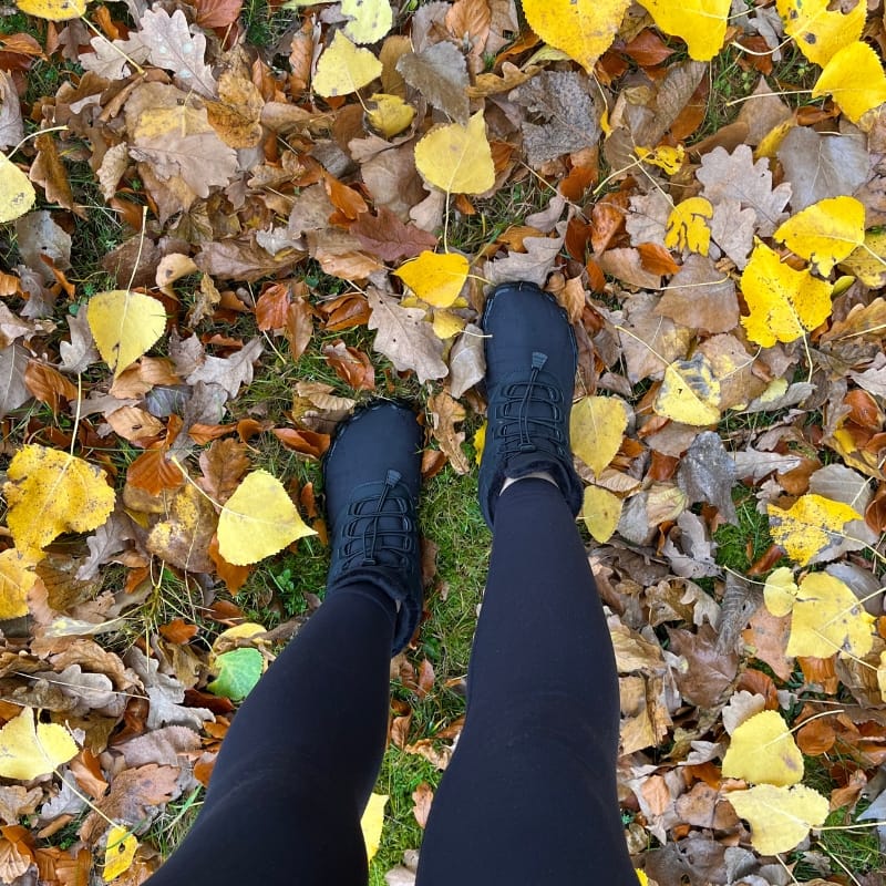 Fodrade barfotaskor (Svart)