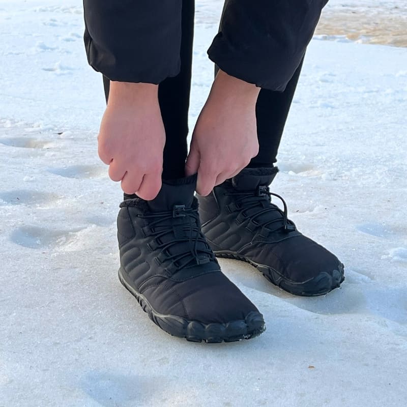 Fodrade barfotaskor (Svart)